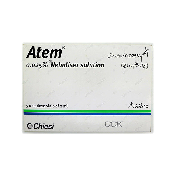 Atem Nebuliser Soln 0.025% 2X5S