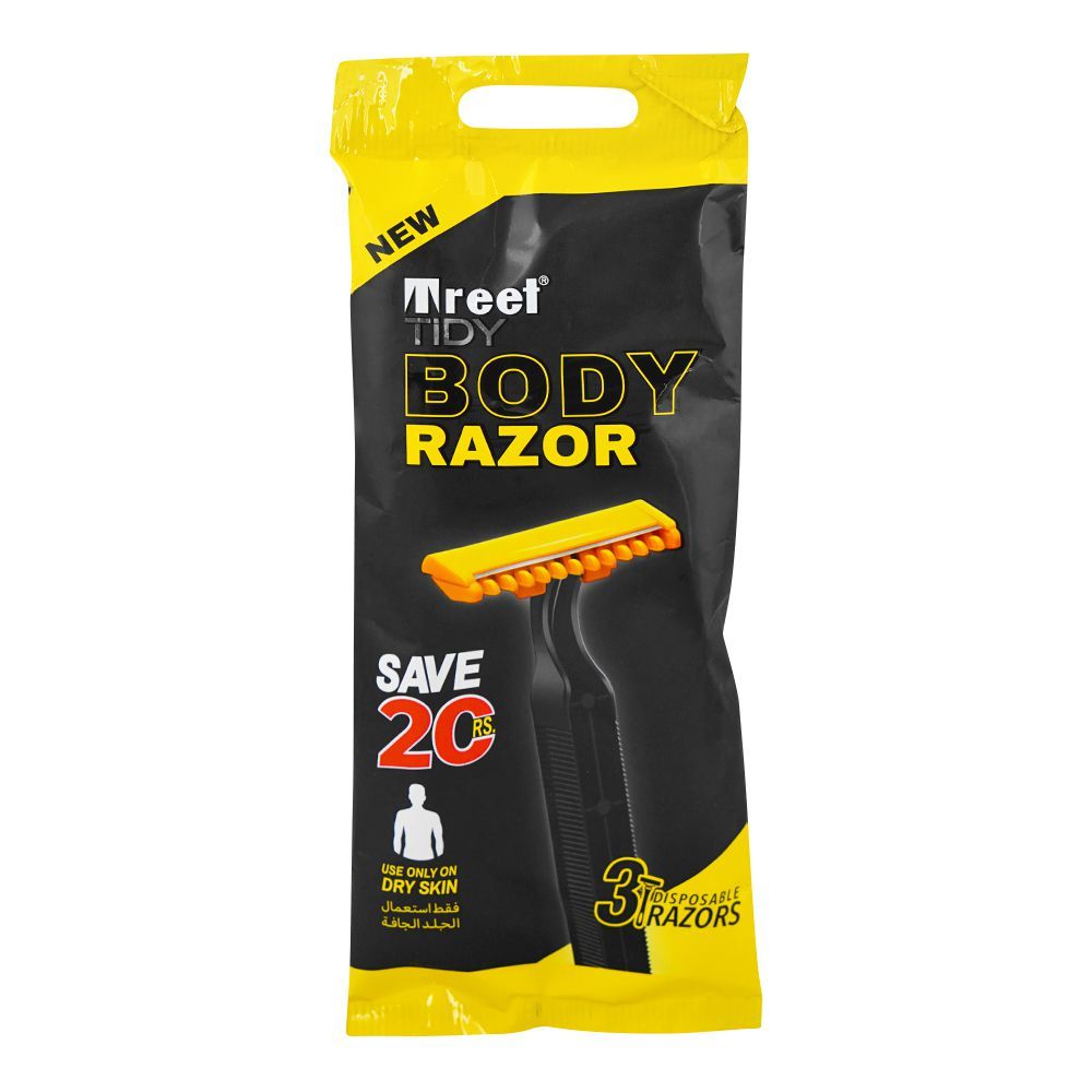 Treet Tidy Body Razor 3'S