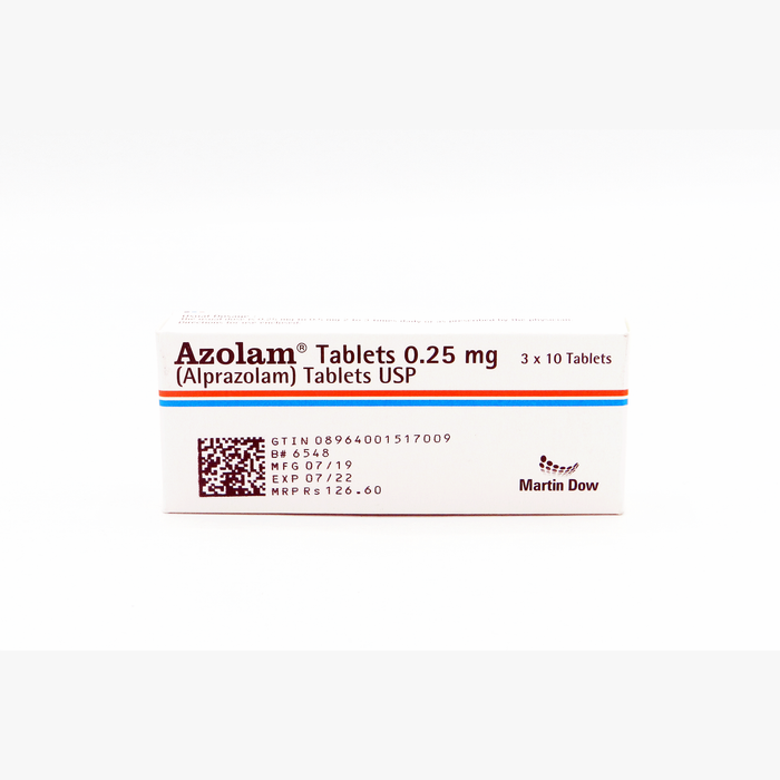 AZOLAM TABLET 0.25 MG 3X10S