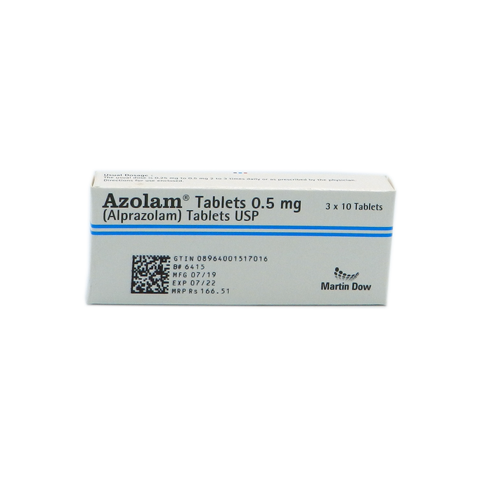 AZOLAM TABLET 0.5 MG 3X10S