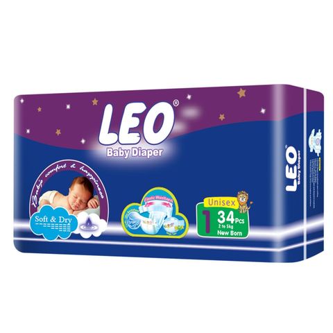 Leo Baby Diaper New Born 1X34S (Regular)
