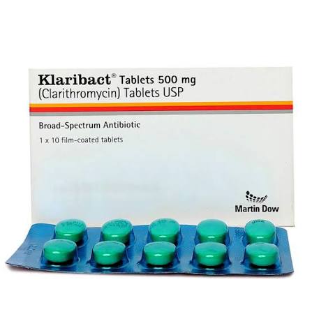 Klaribact Tablet 500 mg 10S