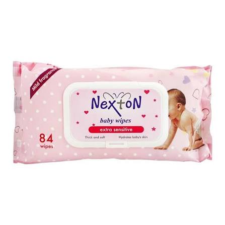 Nexton Baby Wipes 84-Pieces (Pink) 1S