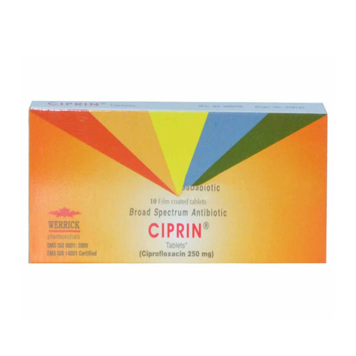 CIPRIN 250MG TABLET 10S