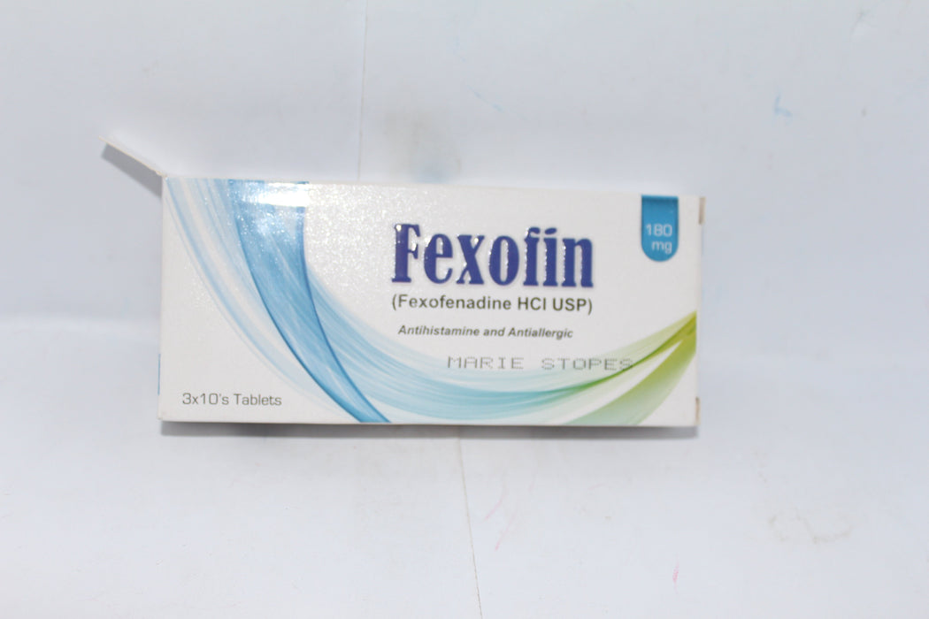 FEXOFIN 180MG TABLET 3X10S