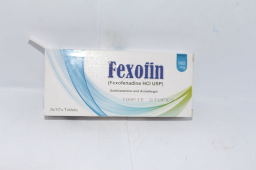 FEXOFIN 180MG TABLET 3X10S