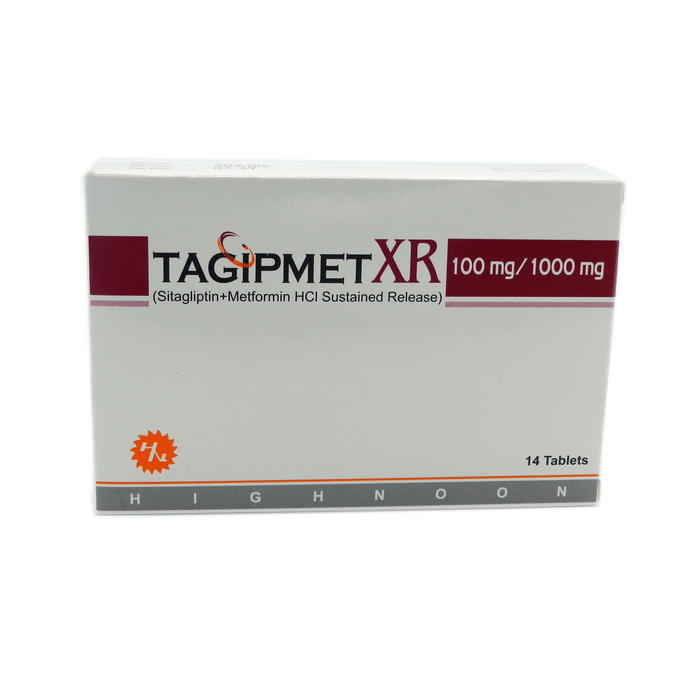 TAGIPMET XR 100/1000MG 2X7S