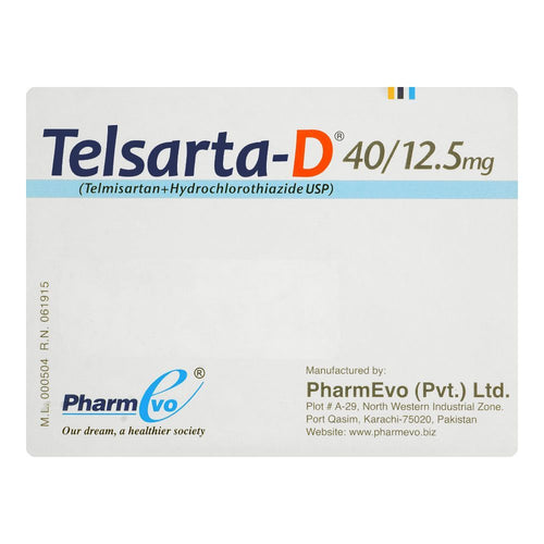 Telsarta D Tablet 40/12.5mg 2X7S
