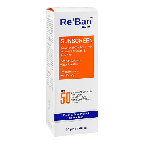 Re'Ban Sc Gel 50SPF Sunscreen 1'S