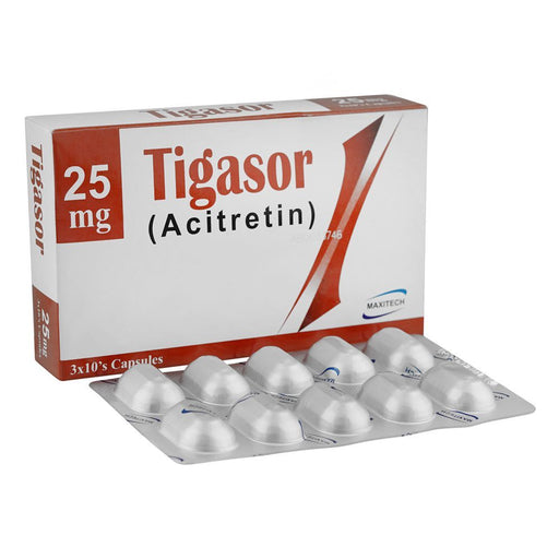TIGASOR 25MG CAPSULES 3X10'S