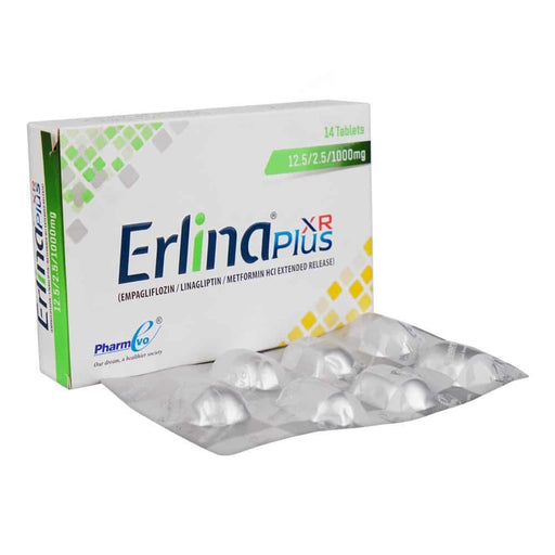 ERLINA PLUS XR 5MG/2.5MG/1000MG TABLETS 2X7'S