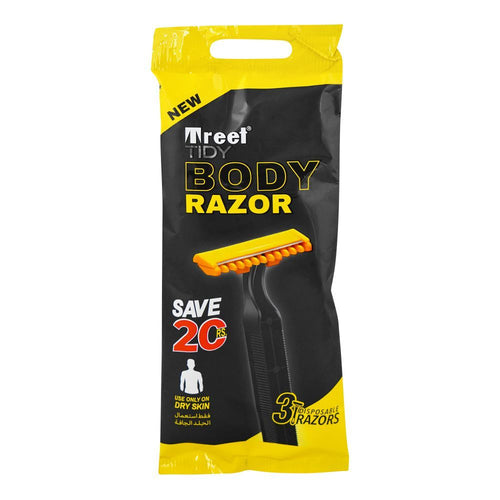 Treet Tidy Body Razor 3'S