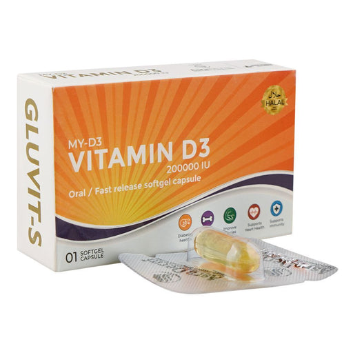 NUTRAXIN GLUVIT S MY D3 VITA D3 CAPS 1S