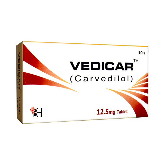 VEDICARÃ‚Â TABLET 12.5 MG 10S
