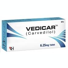 VEDICAR TABLET 6.25 MG 3X10S