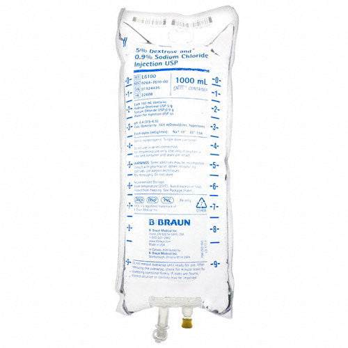 DEXTROSE SALINE 0.9% 1000ML (SIMPLE CAP) 1S