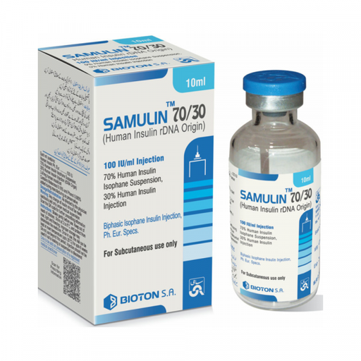 SAMULIN 70/30 100IU/ML INJECTION 1'S