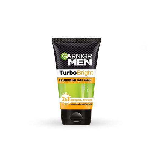 Garnier Men Turbo Bright Vitamin C+Charcoal Face Wash 1'S