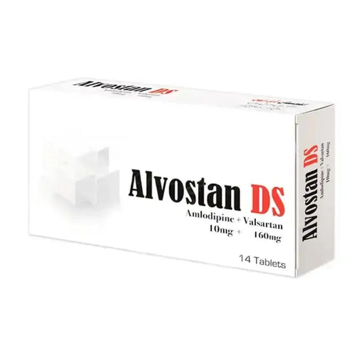 Box of Alvostan DS tablets on a white background