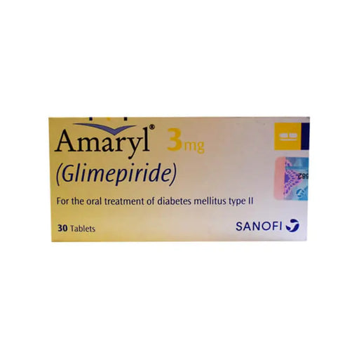 AMARYL TABLETS 3 MG 2X15S - Meri Pharmacy