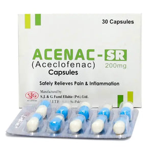 ACENAC SR 200 MG TABLETS 3X10'S