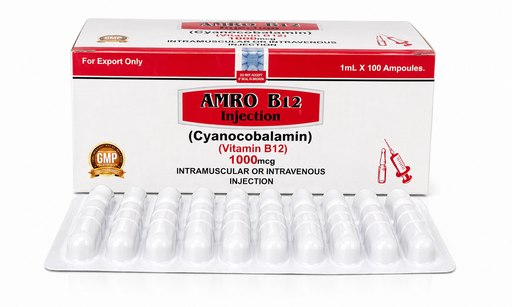 AMRO B-12 1000MCG AMPULES 1X100'S