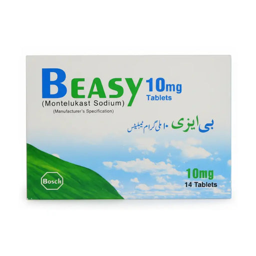 Box of B-Easy 10mg Tablets with a scenic design on a white background