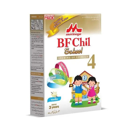 Moringa BF Chil School growing-up formula package on a white background