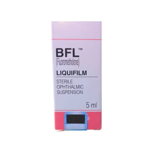 BFL Fluoromethalone Liquifilm packaging on a white background