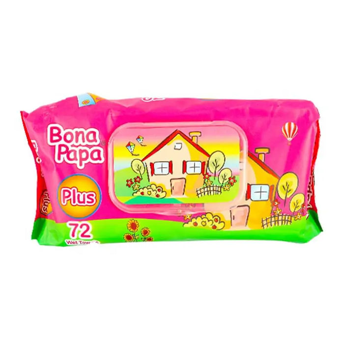 BONA PAPA PLUS WIPES 72'S 1S - Meri Pharmacy