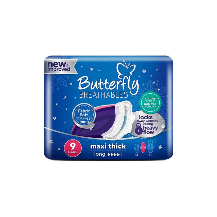 BUTTERFLY MAXI THICK L 9S - Meri Pharmacy