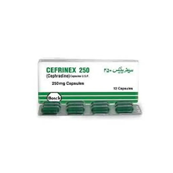 CEFRINEX CAP 250 MG 12S
