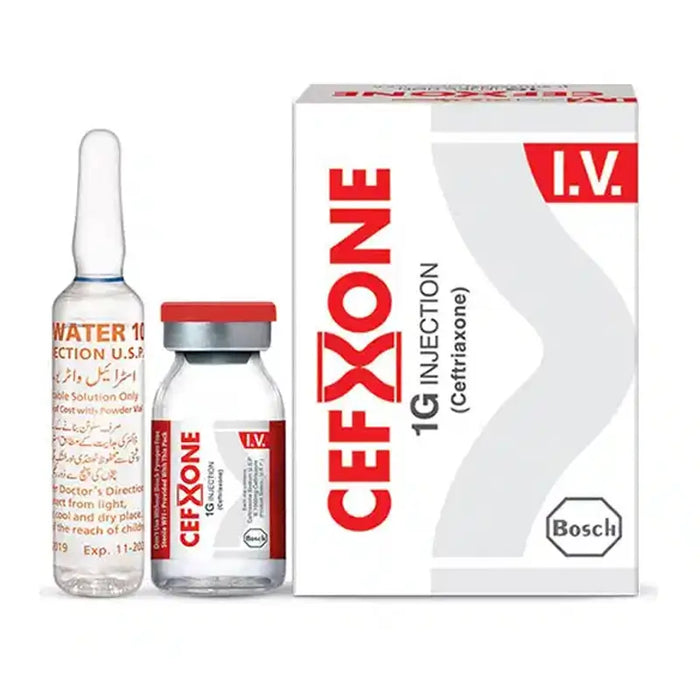 CEFXONE injection vials and packaging on a white background