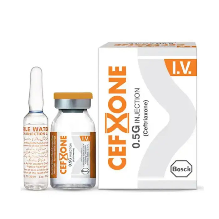 CEFIXONE IV injection packaging with bottles on a white background