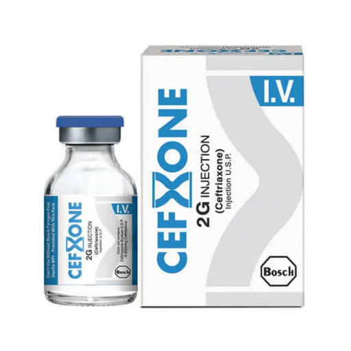 CEFXONE injection bottle and packaging on a white background