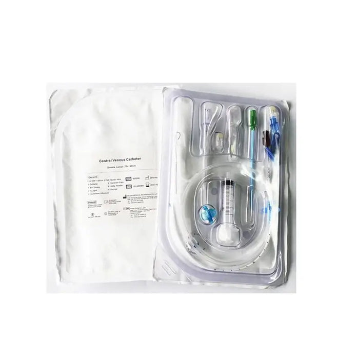 CENTRAL VENOUS CATHETER KIT DOUBLE LUMEN 7FRX20CM 1'S