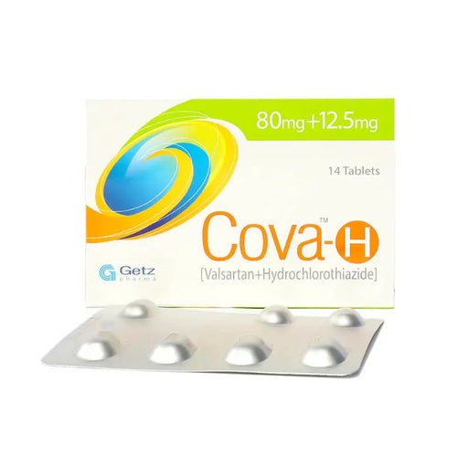 COVA H 160MG+12.5MG TABLETS  4X7'S