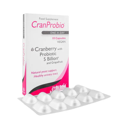 CranProbio food supplement package with capsules on a white background