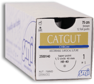 CATGUT CHROM 2 1/2 40MM 12S