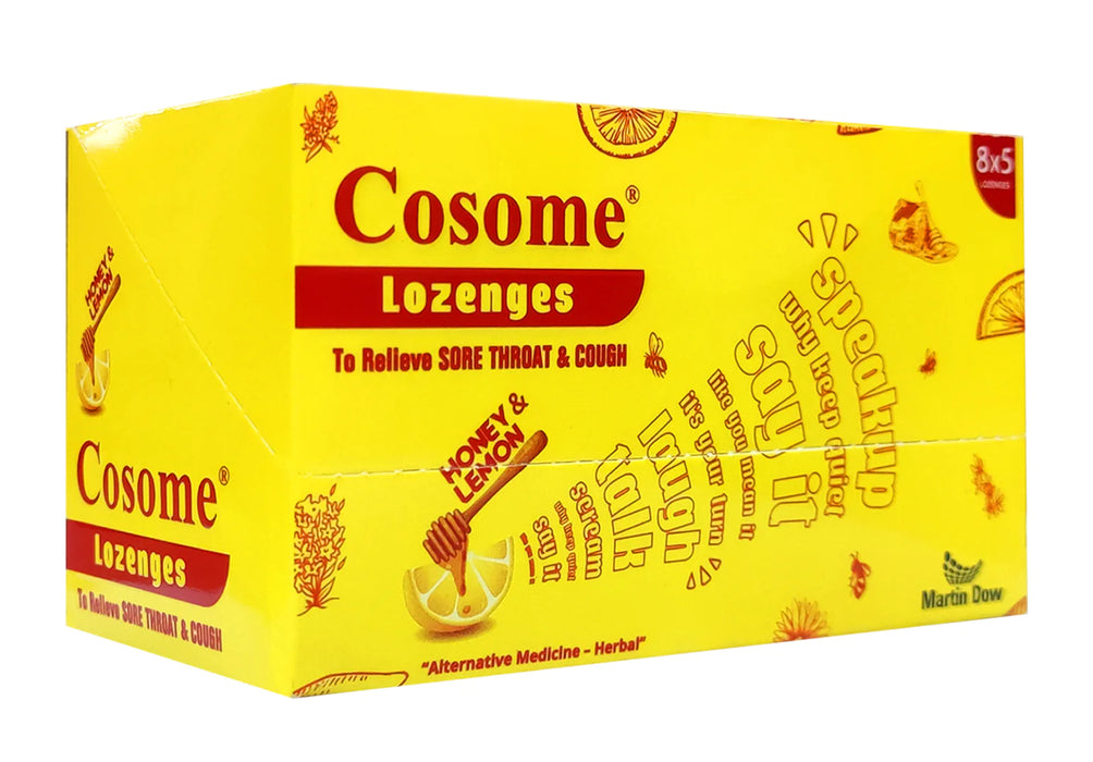 Cosome Lozenges Honey And Lemon 8x5s
