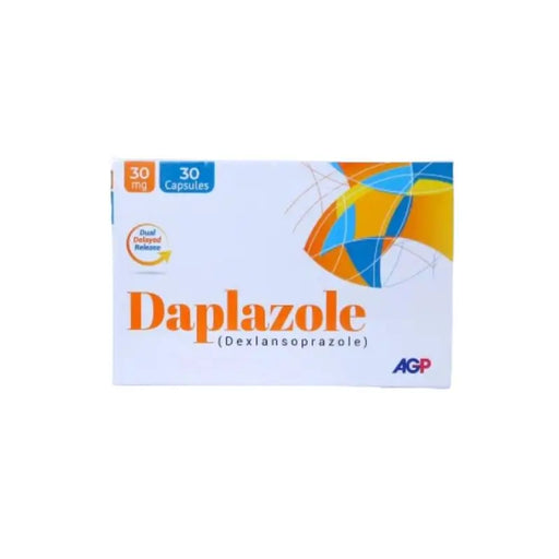 Box of Daplazole capsules with AGP branding on a white background
