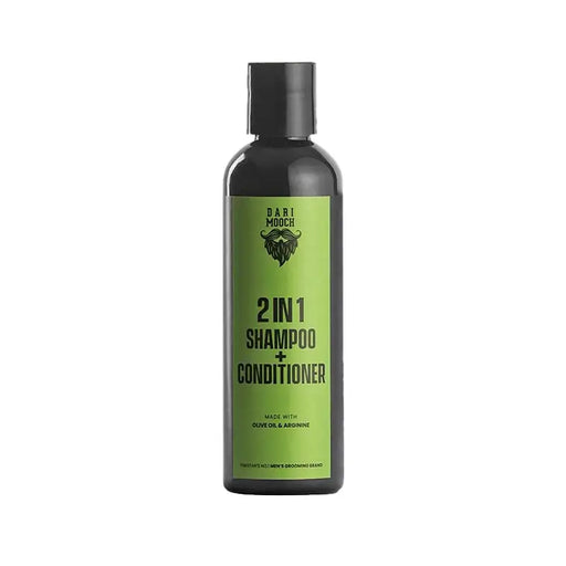 A bottle of DARI MOOCH 2 in 1 Shampoo+Conditioner, 180ml.