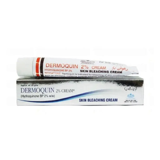 Dermoquin 2% Cream packaging on a white background