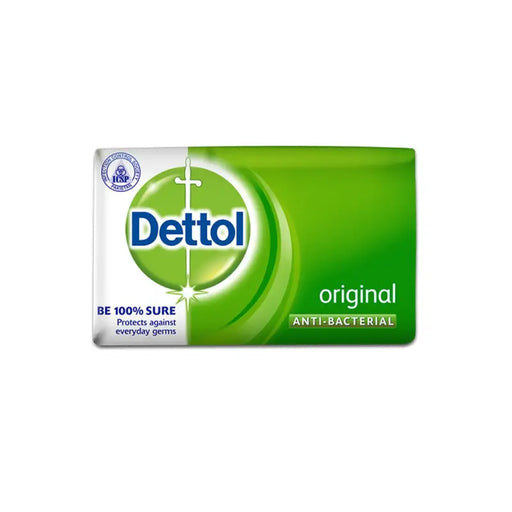 Dettol anti-bacterial soap packaging on a white background