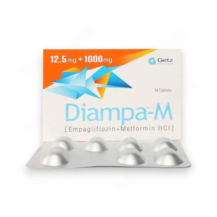 DIAMPA-M TABLET 12.5MG+1000MG 2X7'S