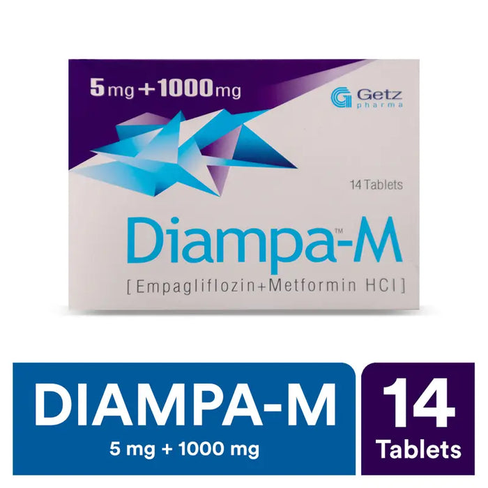 DIAMPA-M TABLET 5+1000MG 2X7'S