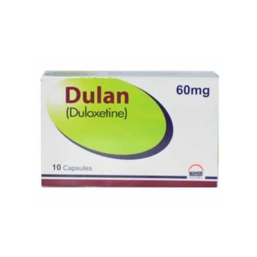 Dulan 60mg Capsule (Duloxetine) is used to treat depression.