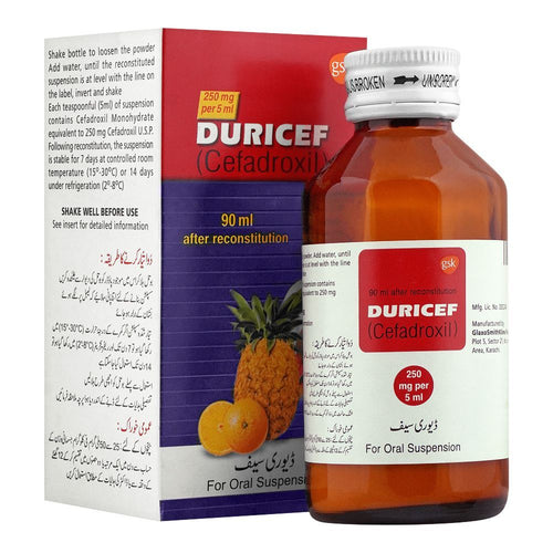 Duricef Suspension 250mg 90ml 1S