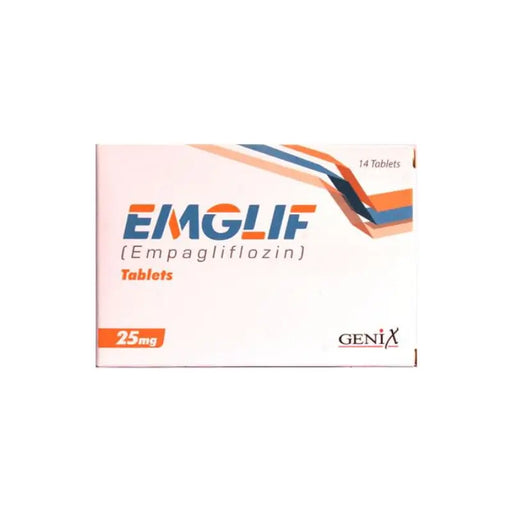 A box of EMGLIF 25mg tablets
