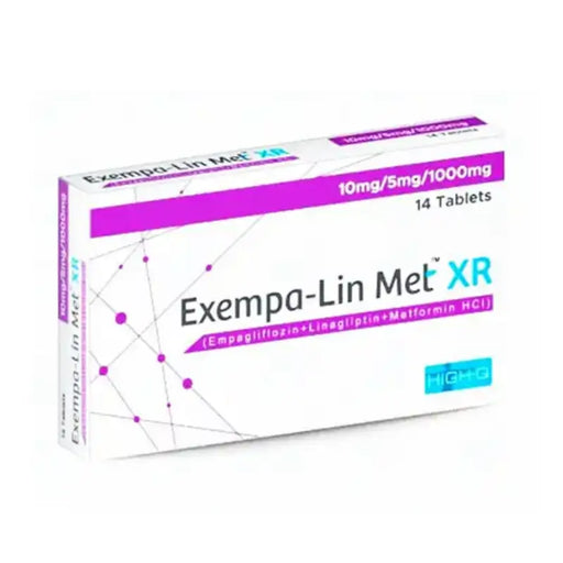 Exempa-Lin Met XR packaging on a white background